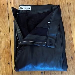 Zara faux leather pants